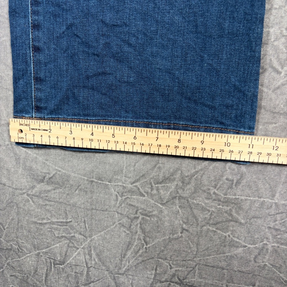 LC Lauren Conrad Womens Wide Leg Patch Pocket Jeans Medium Wash Blue Size 10 - Picture 7 of 8